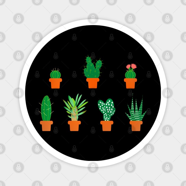Merry Christmas Cactus Magnet by holidaystore